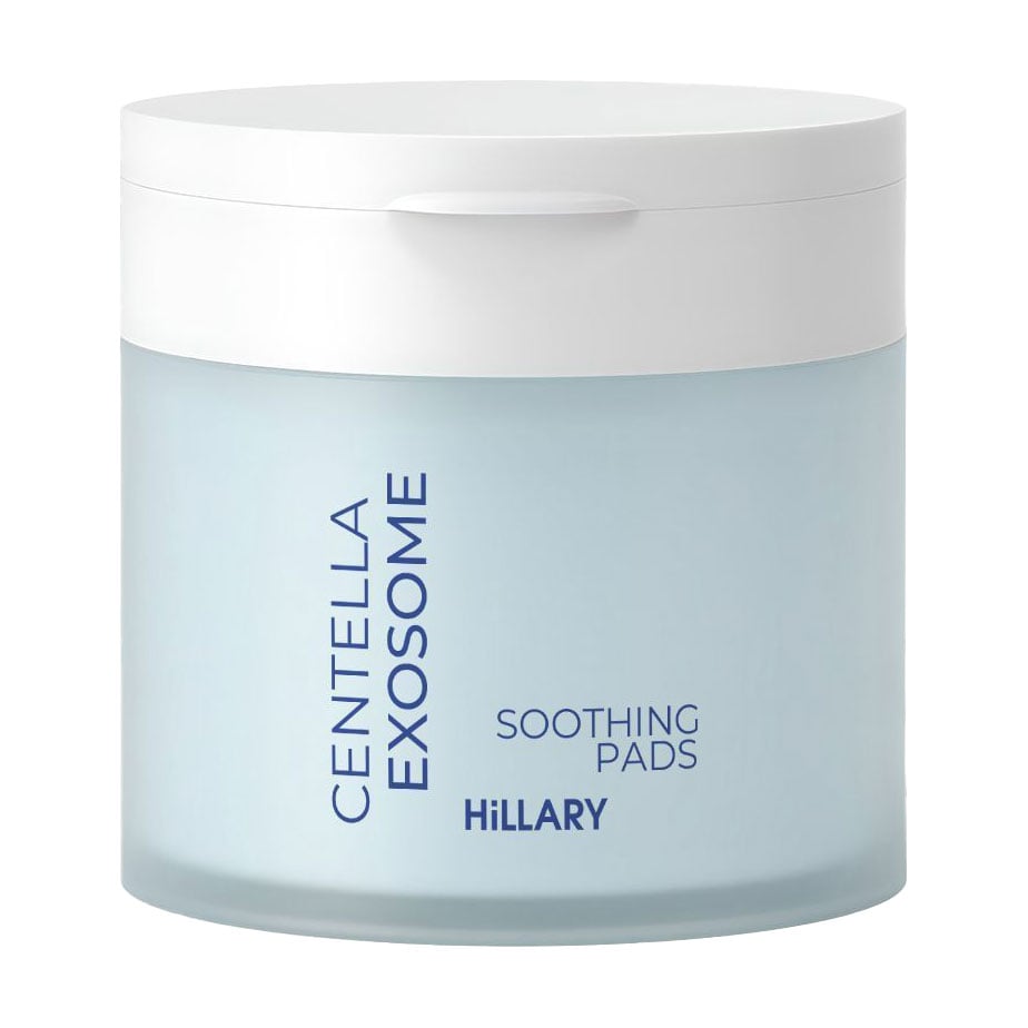 Заспокійливі тонер-пади для обличчя Hillary Centella Exosome Soothing Pads з екзосомами центели, 120 мл, 60 шт